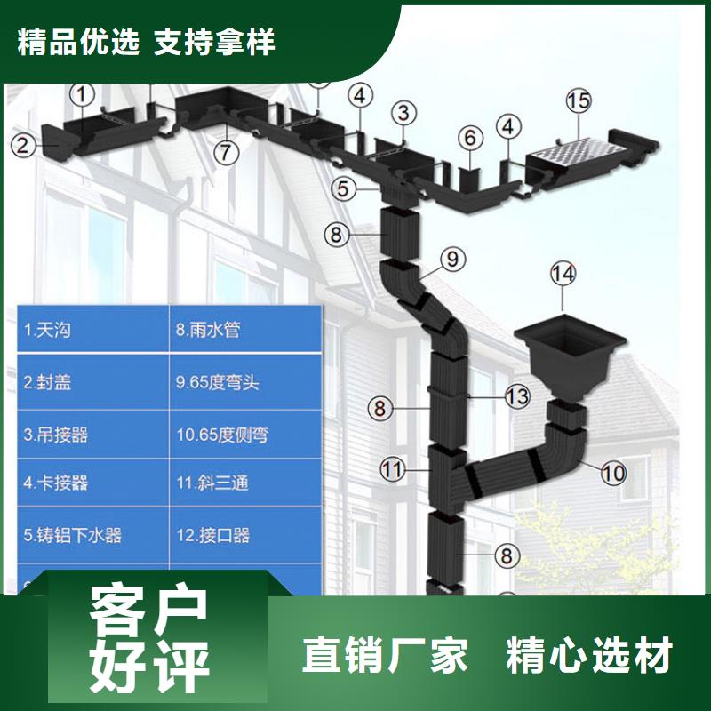 彩铝落水管高层排水用