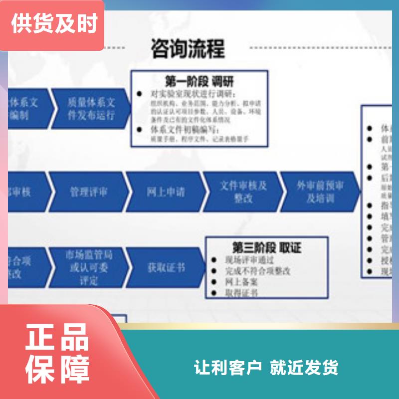 CMA资质认定CNAS申请流程实体诚信经营