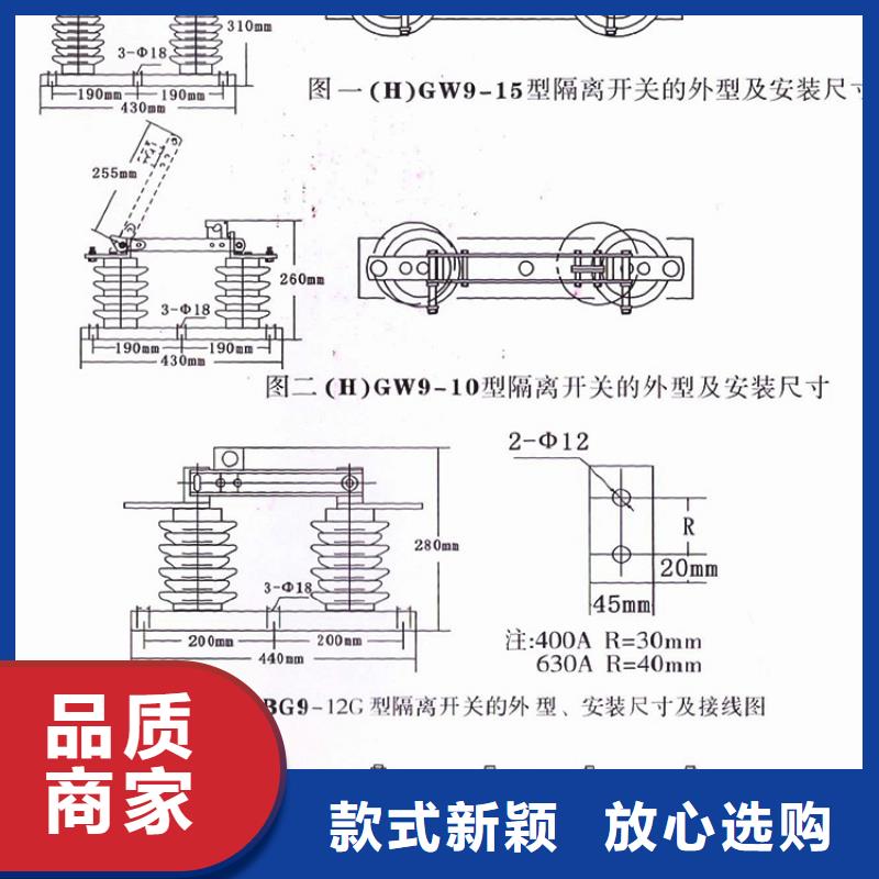 品牌【羿振电气】HGW9-10G/200隔离刀闸生产厂家