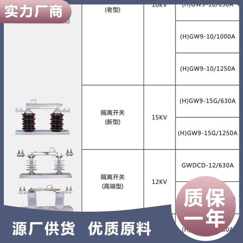 【羿振电力】户外高压交流隔离开关：HGW9-10W/1000在线咨询