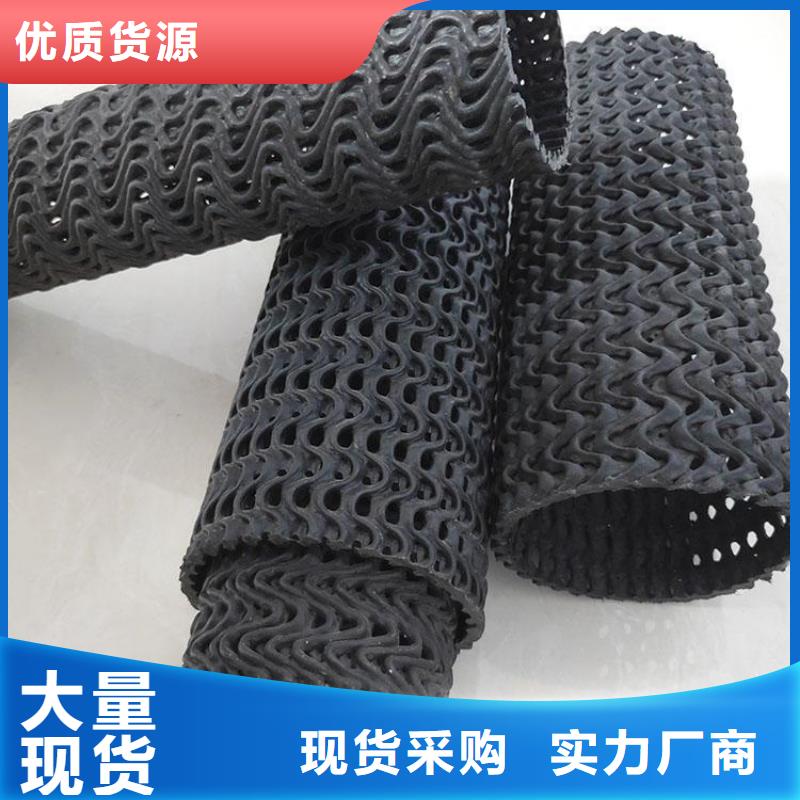 【硬式透水管双向土工格栅物流配货上门】