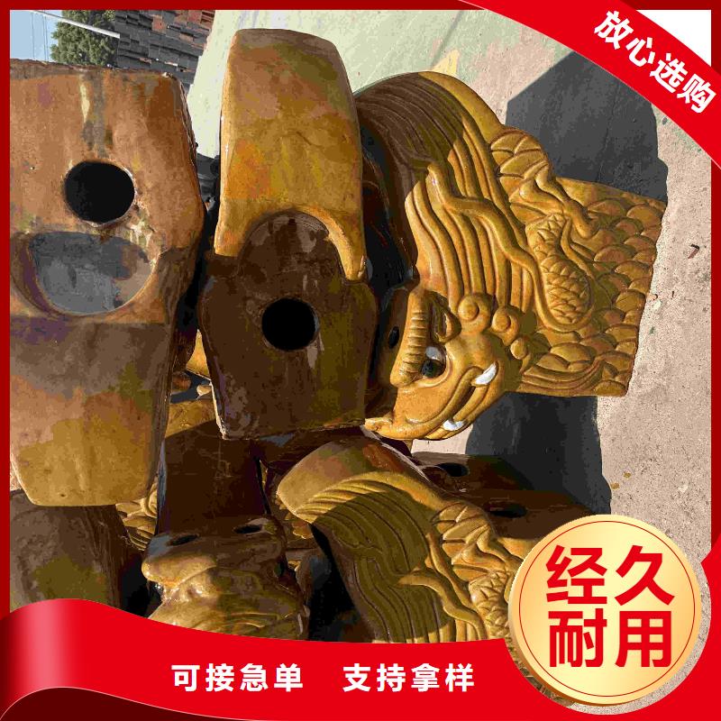 别墅屋面琉璃瓦 陶土筒瓦图片