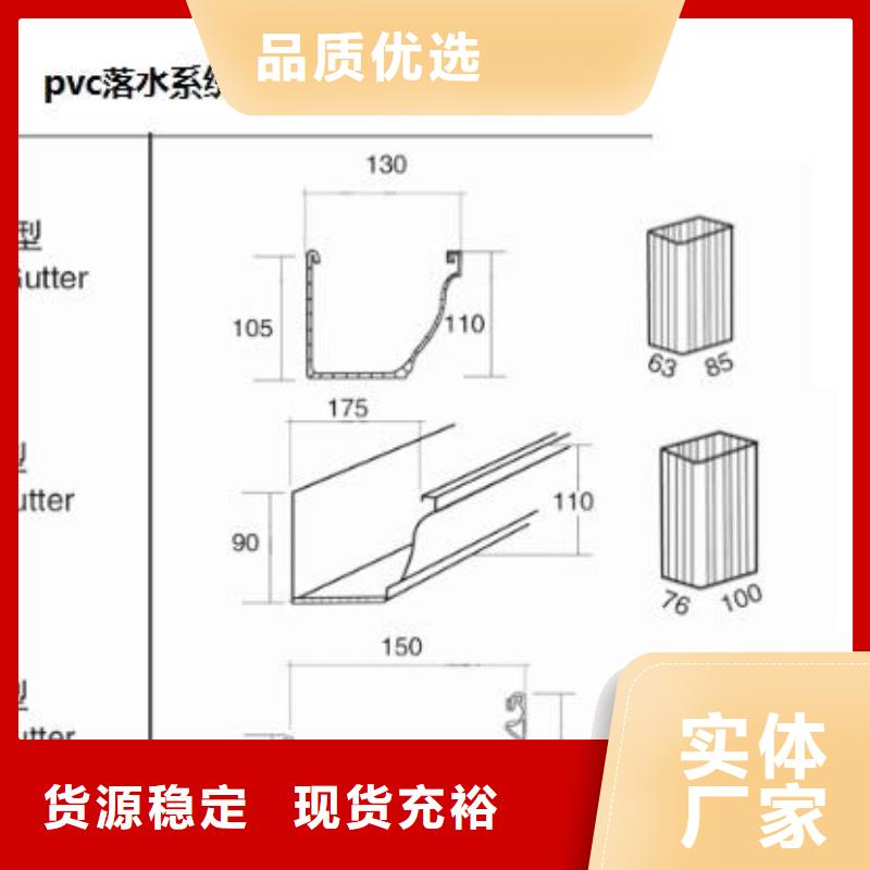 PVC成品天沟铝合金雨水槽现货销售